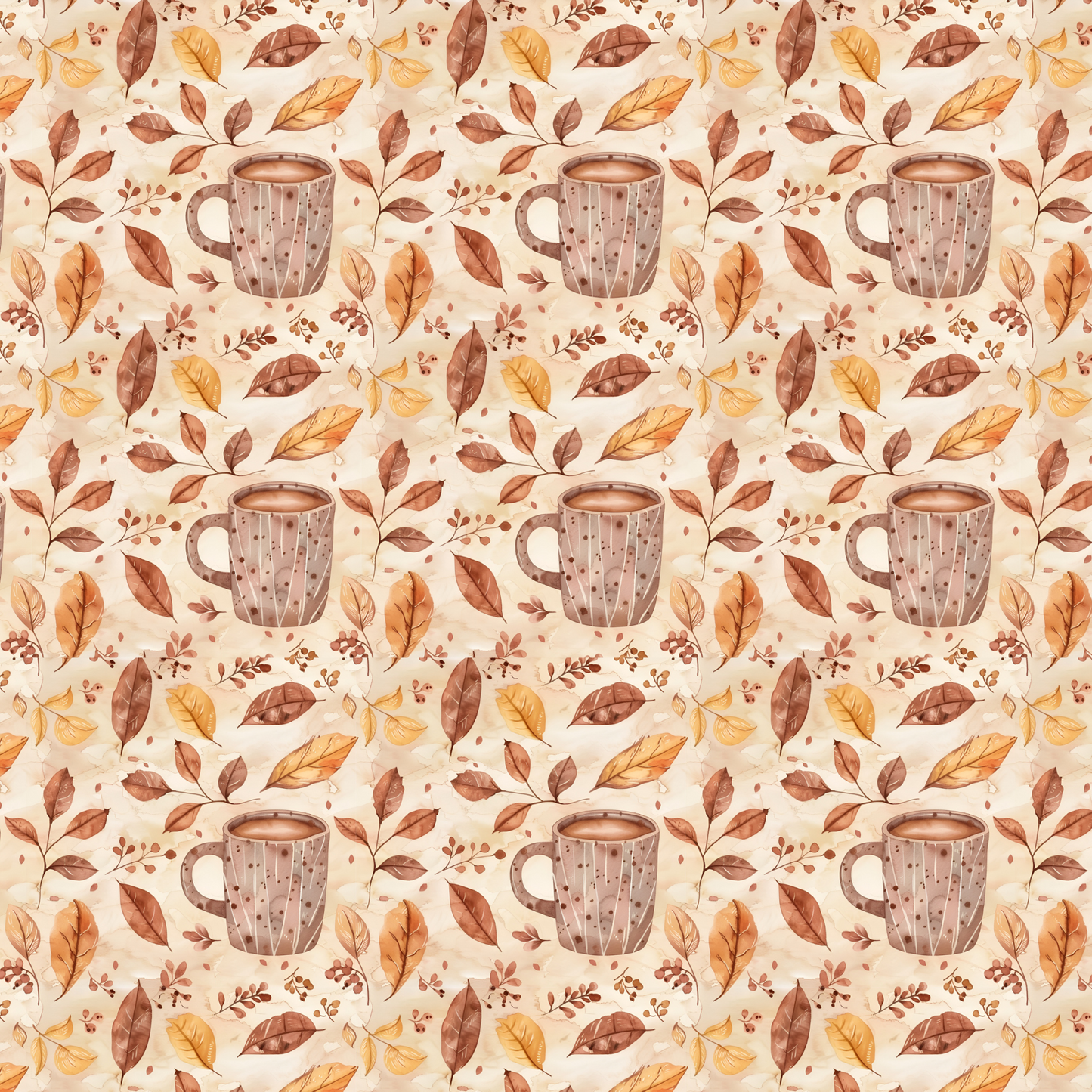 Pumpkin Spice Latte Scrapbook Papers - Cozy Fall Scrapbooking - Thanksgiving Ephemera Kit