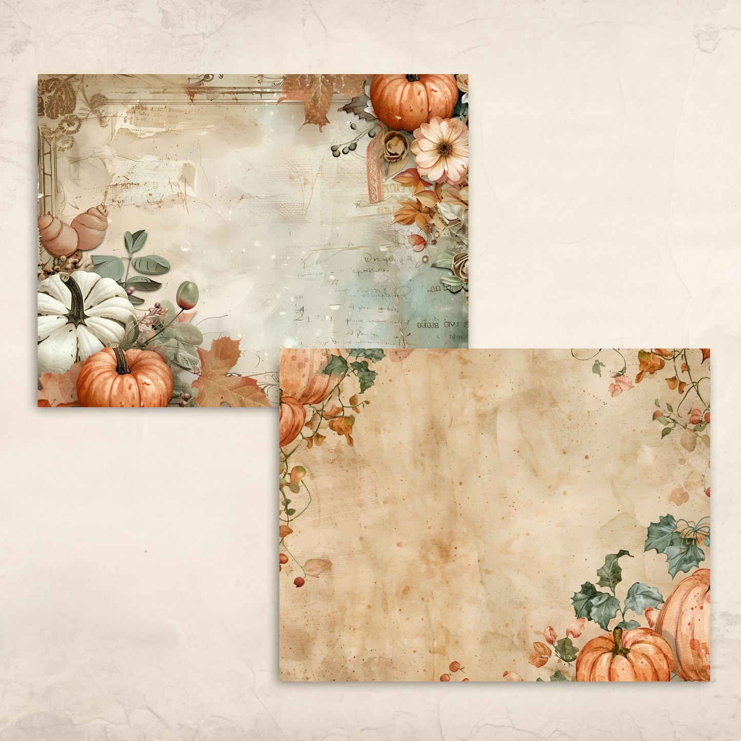 Pumpkin Spice Junk Journal Kit – Printable Fall Ephemera & Cozy Autumn Pages