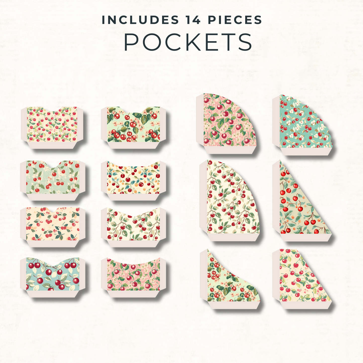 Retro Cherry Junk Journal Kit – 1950s Pin-Up Ephemera