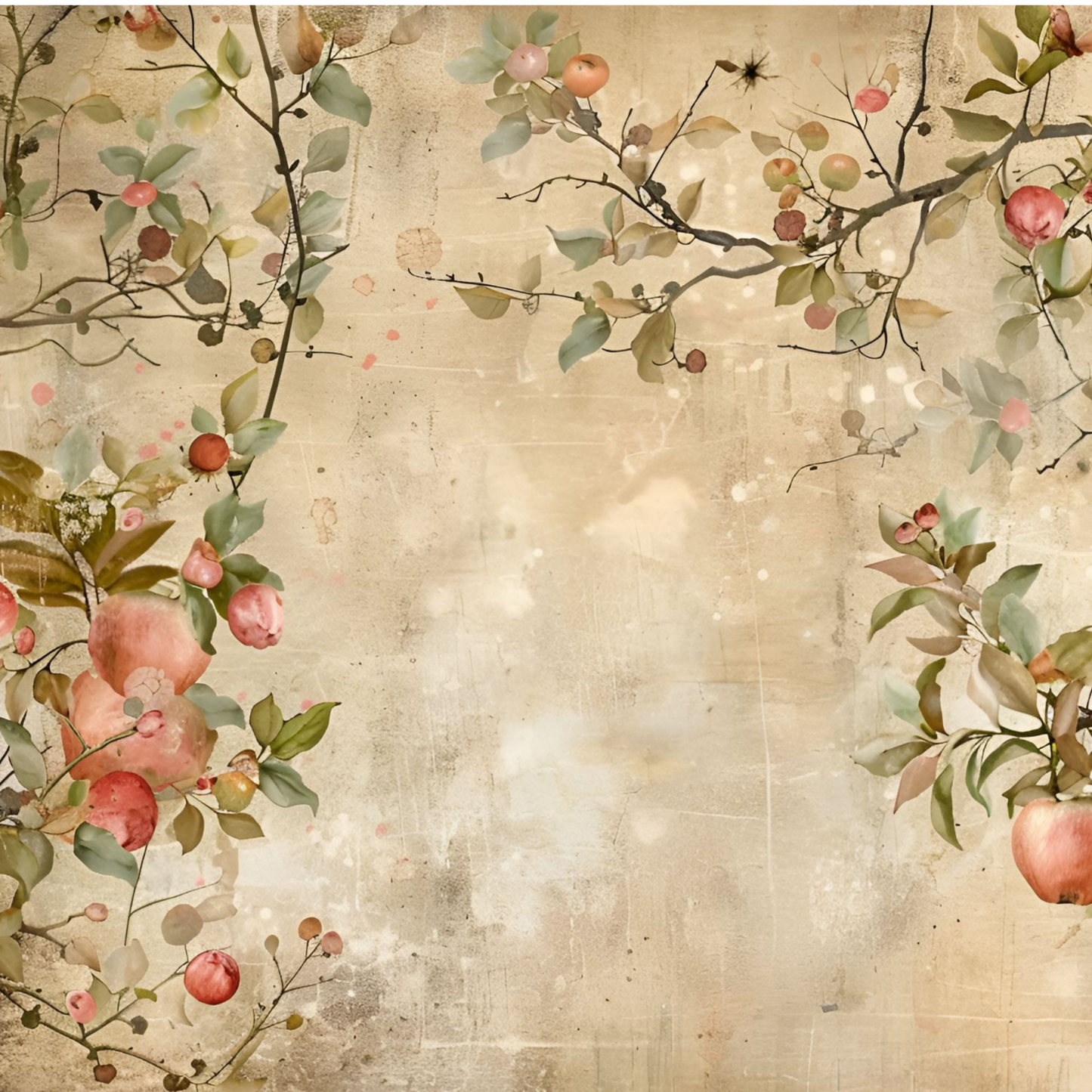 Retro Apple Harvest Junk Journal Kit – Fall Collage Sheets with Gingham, Sunflowers & Printable Ephemera