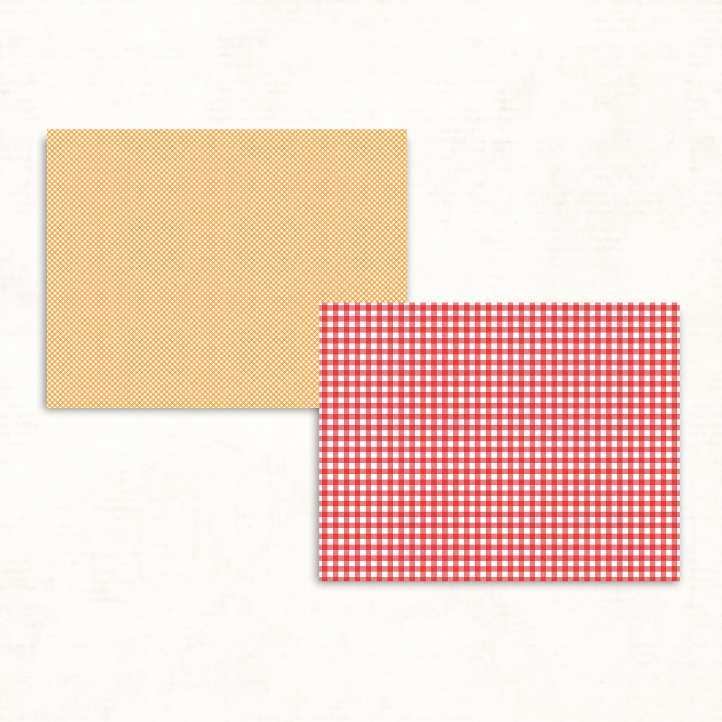 Cozy Fall Gingham Scrapbook Papers – Printable Checkered Patterns in Earthy Autumn Colors