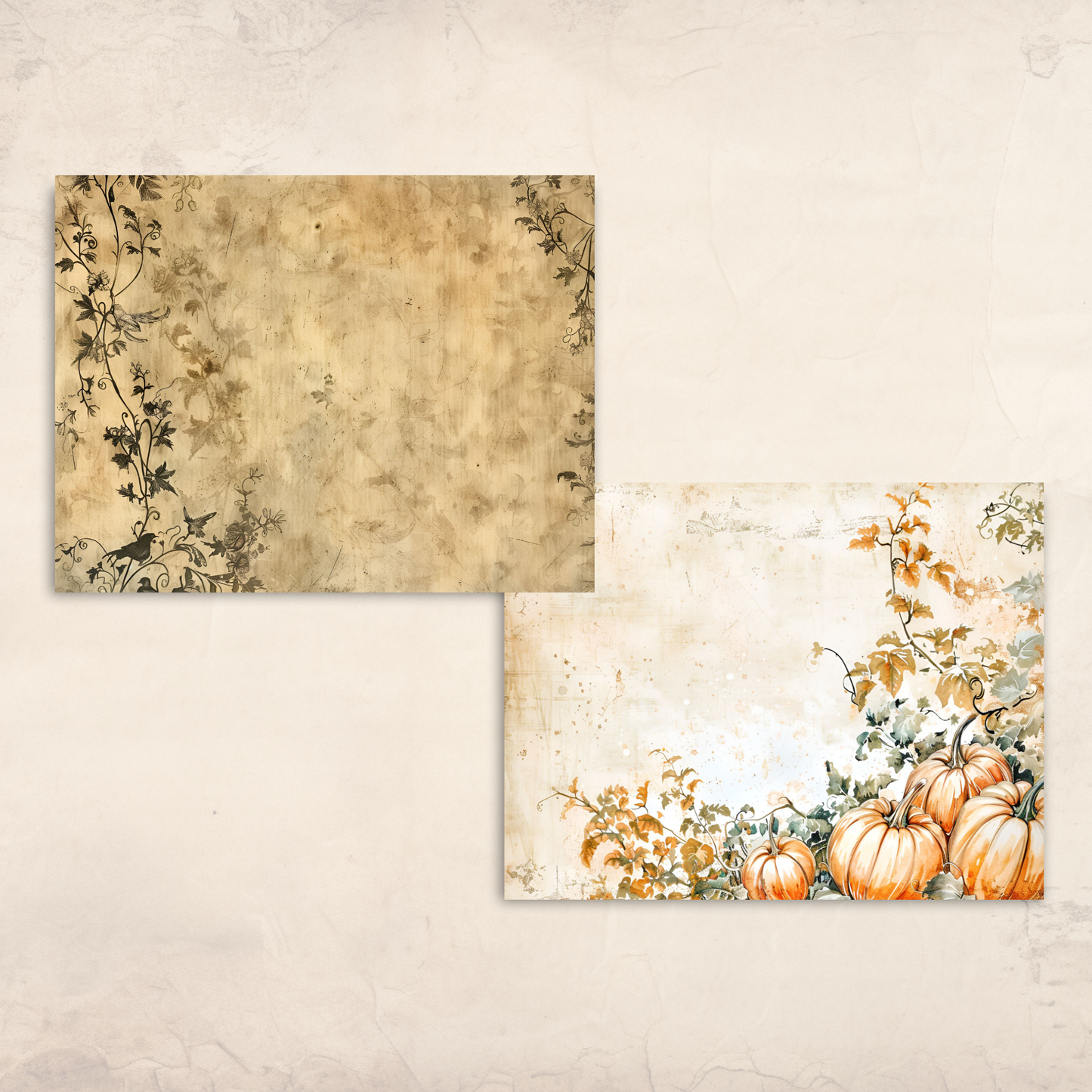 Whimsical Halloween Junk Journal Kit – Printable Cute Ghosts, Pumpkins & Spooky Scrapbook Pages