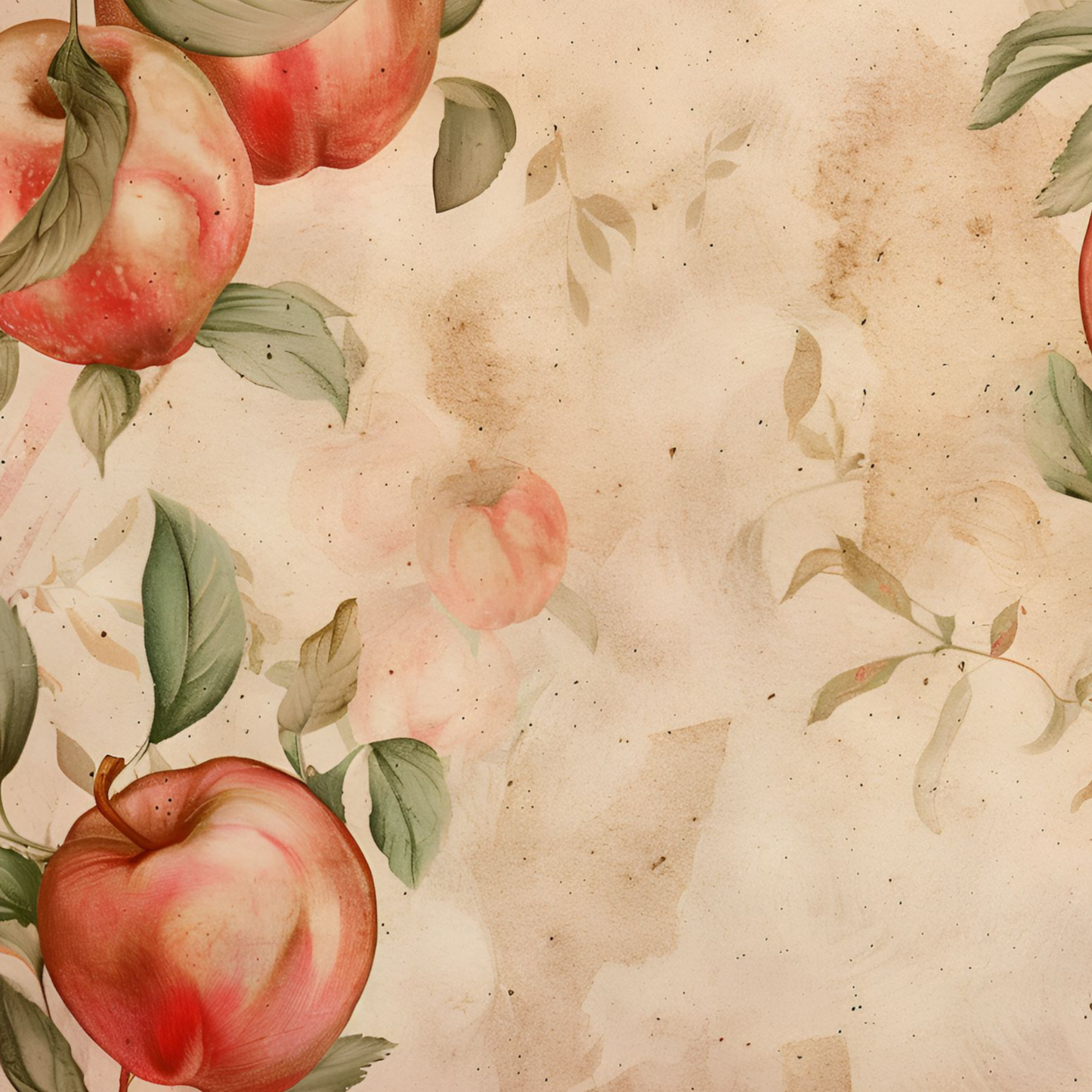 Retro Apple Harvest Junk Journal Kit – Fall Collage Sheets with Gingham, Sunflowers & Printable Ephemera