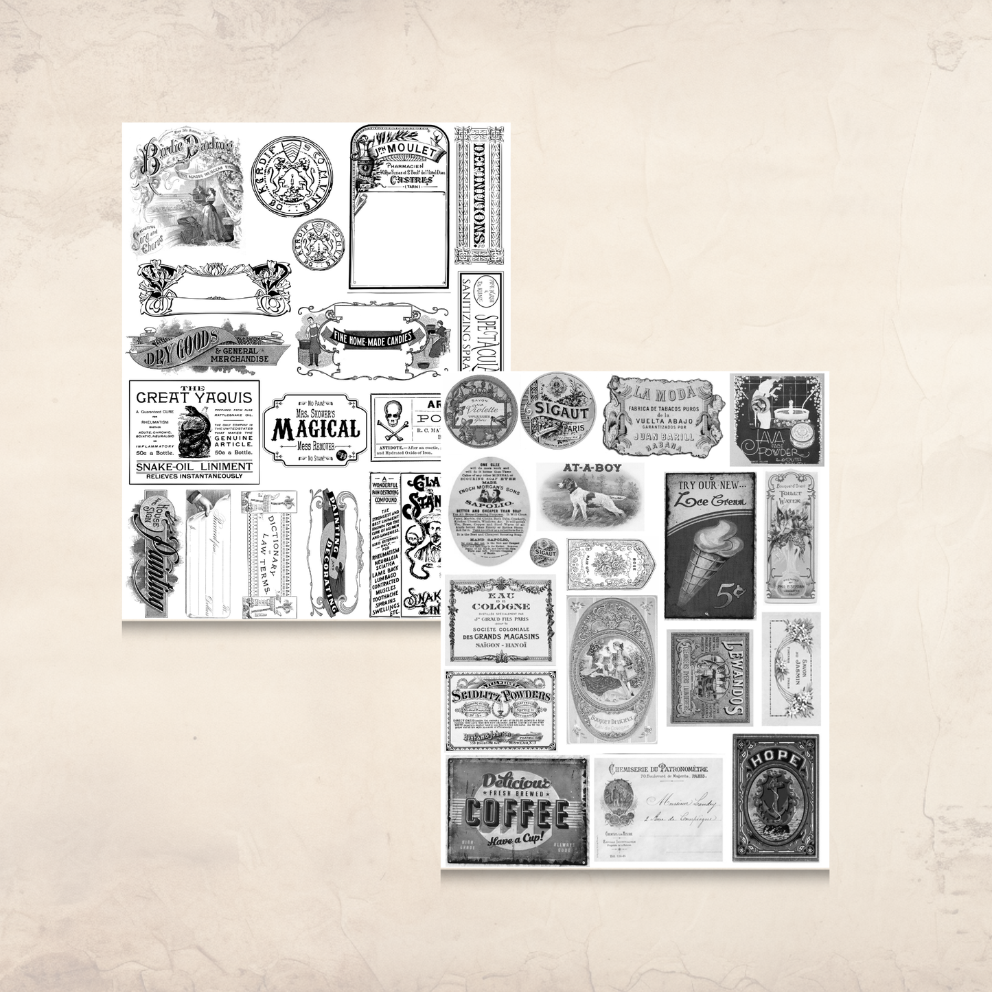 Vintage Advertisements Ephemera – Printable Antique Ads for Junk Journals & Collage