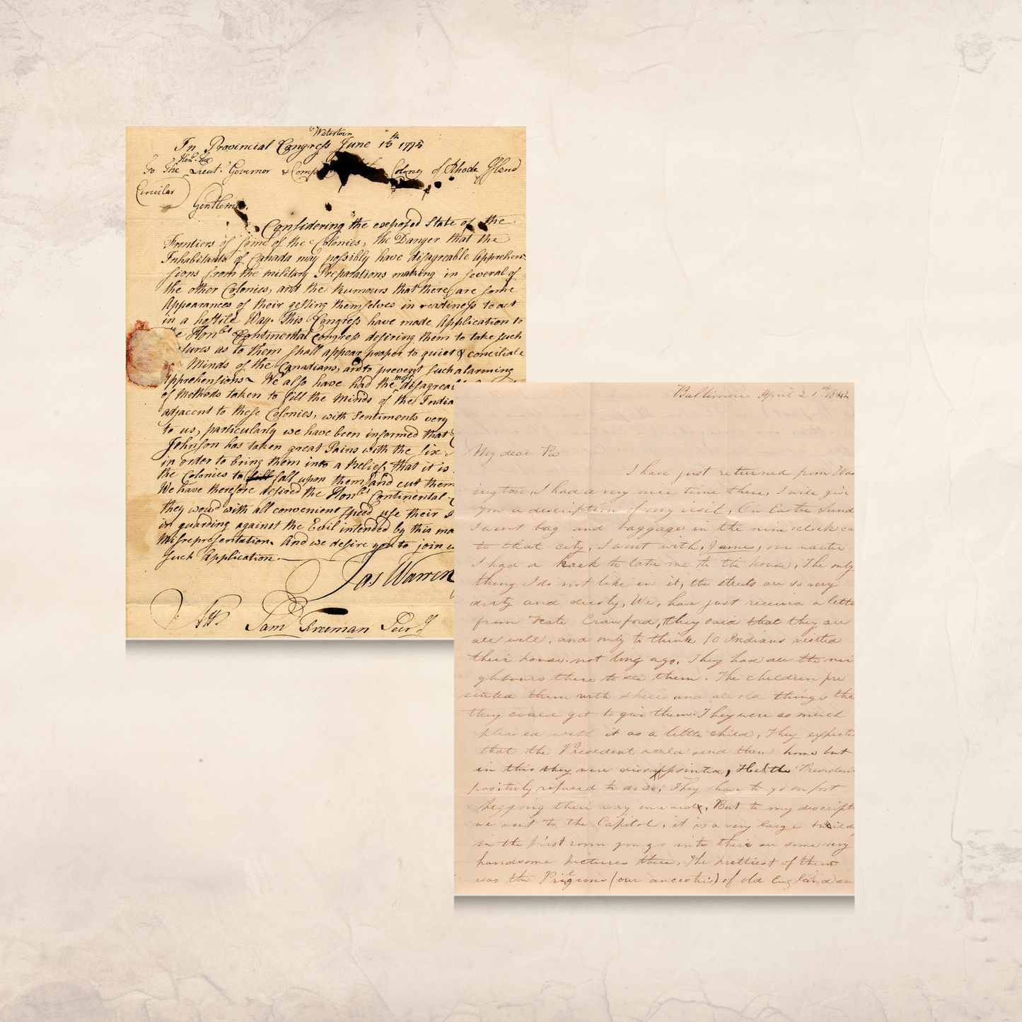 Vintage Letters & Invoices Ephemera – Printable Antique Correspondence for Junk Journals