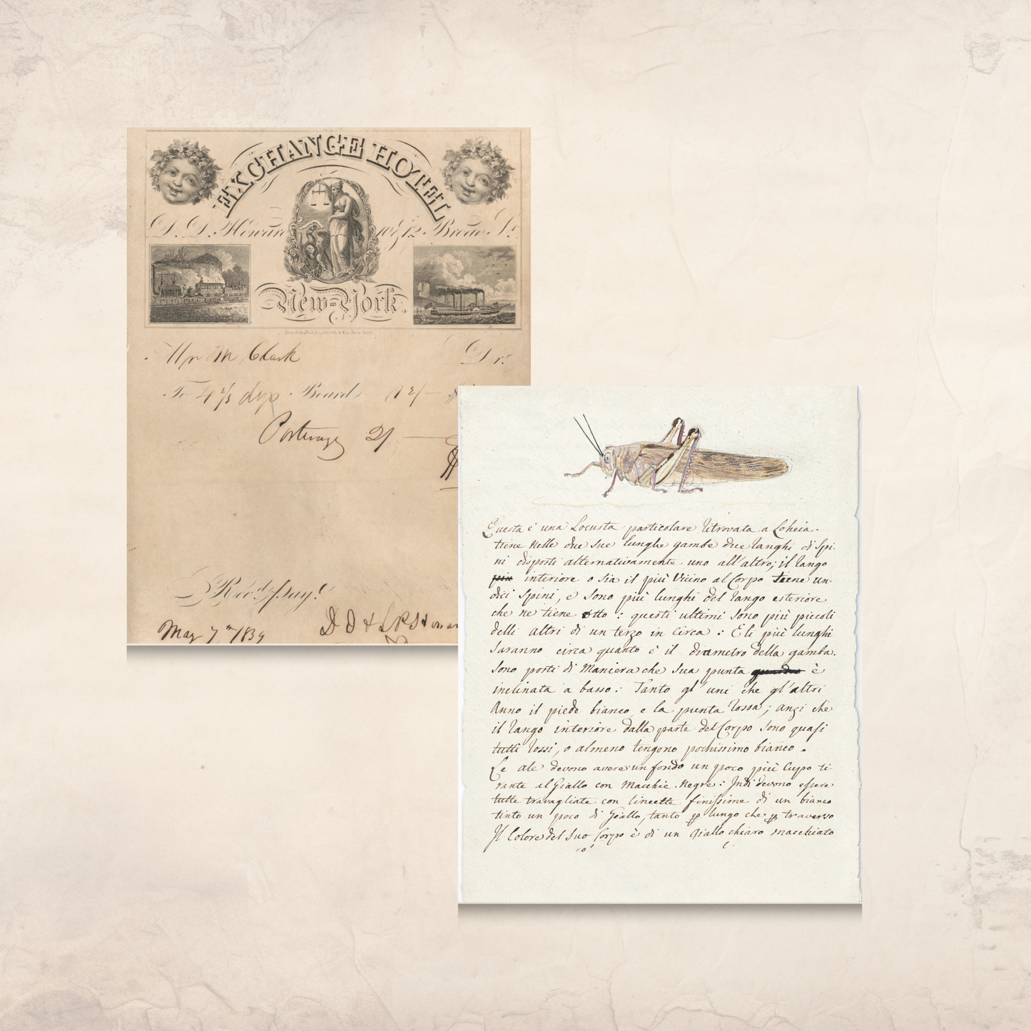 Vintage Letters & Invoices Ephemera – Printable Antique Correspondence for Junk Journals