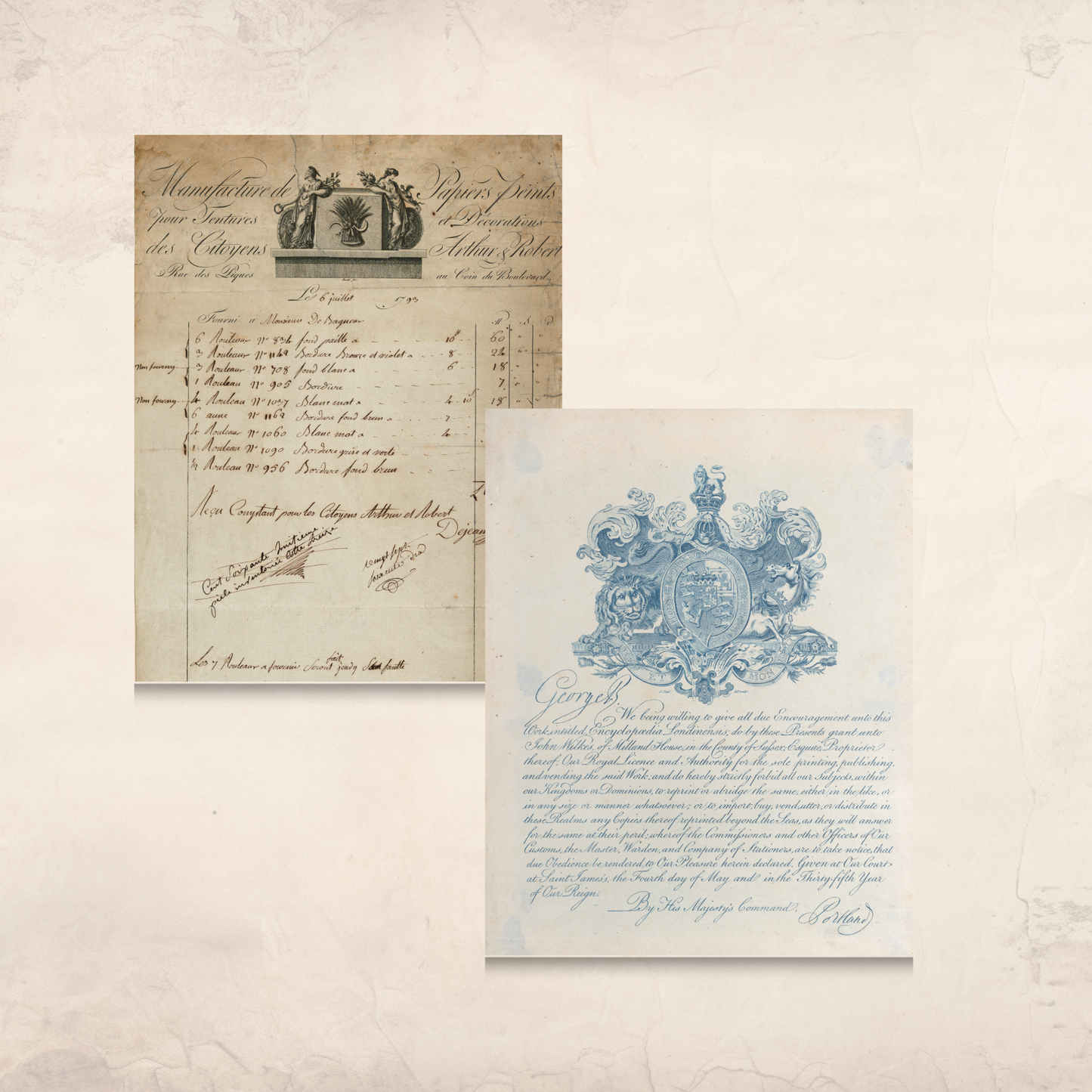 Vintage Letters & Invoices Ephemera – Printable Antique Correspondence for Junk Journals
