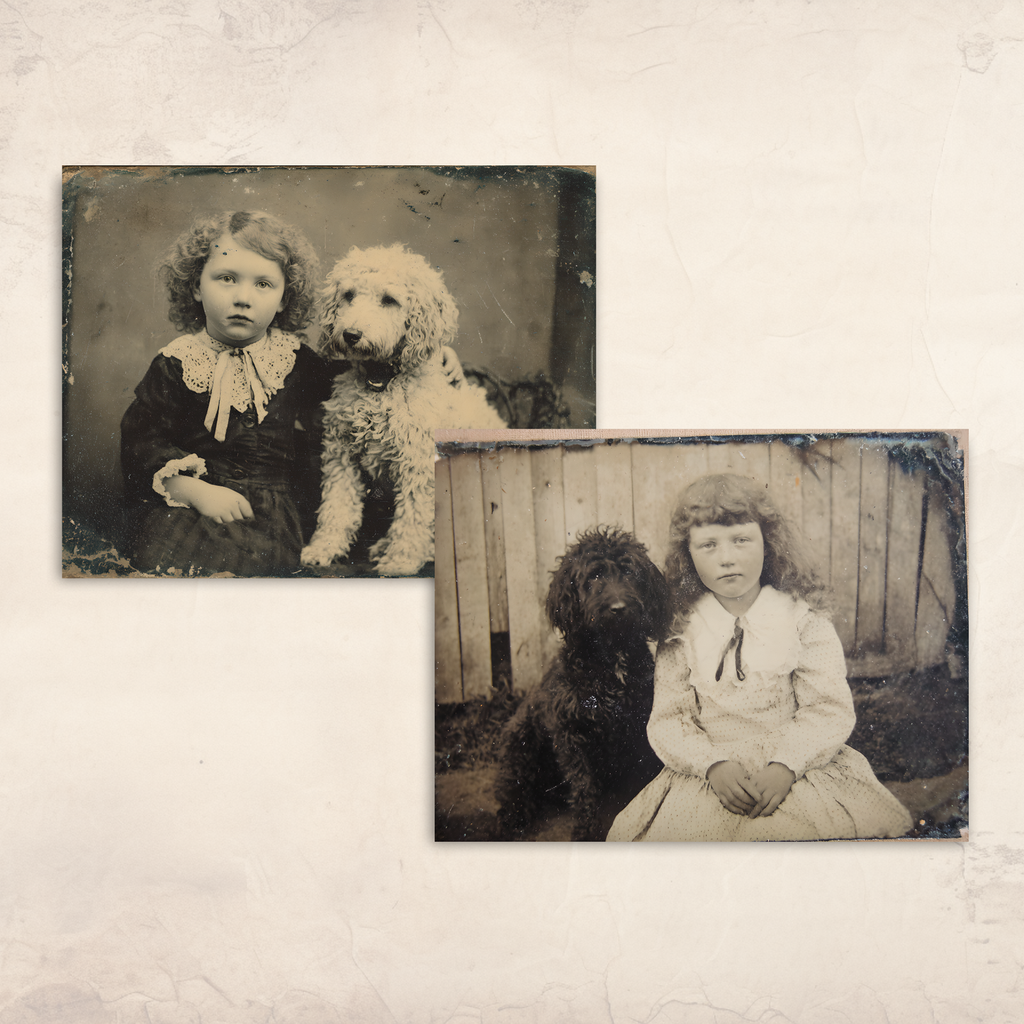 Victorian Portrait Ephemera – 72 Printable Black & White Photos of Women, Men & Families