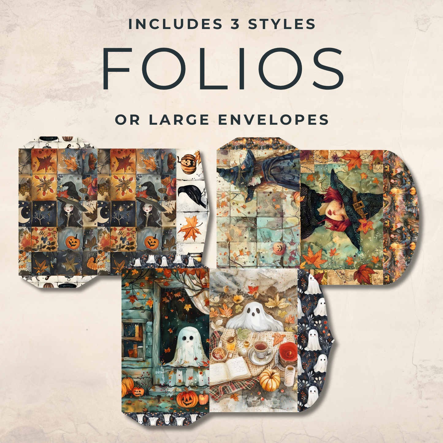 Spooky Cute Halloween Ephemera – Printable Ghosts, Bats & Witches for Whimsical Junk Journals