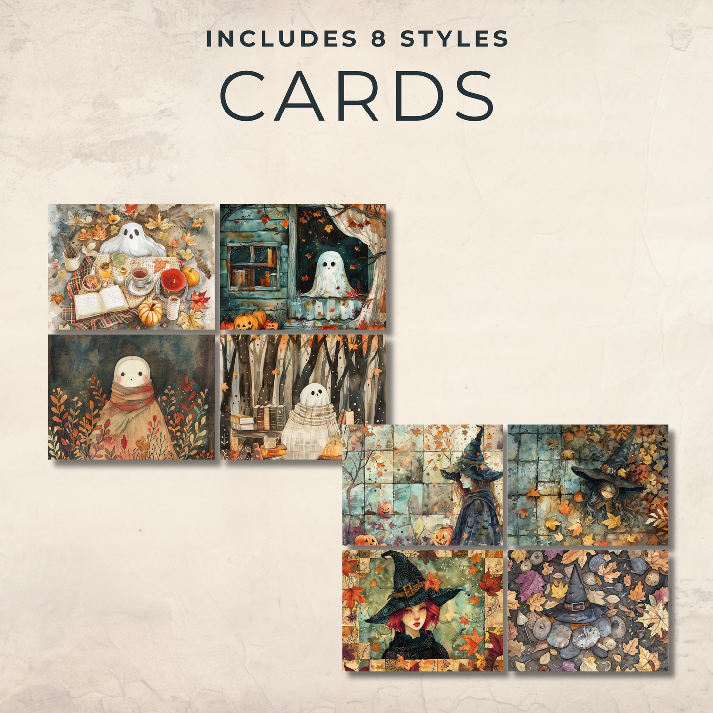 Spooky Cute Halloween Ephemera – Printable Ghosts, Bats & Witches for Whimsical Junk Journals