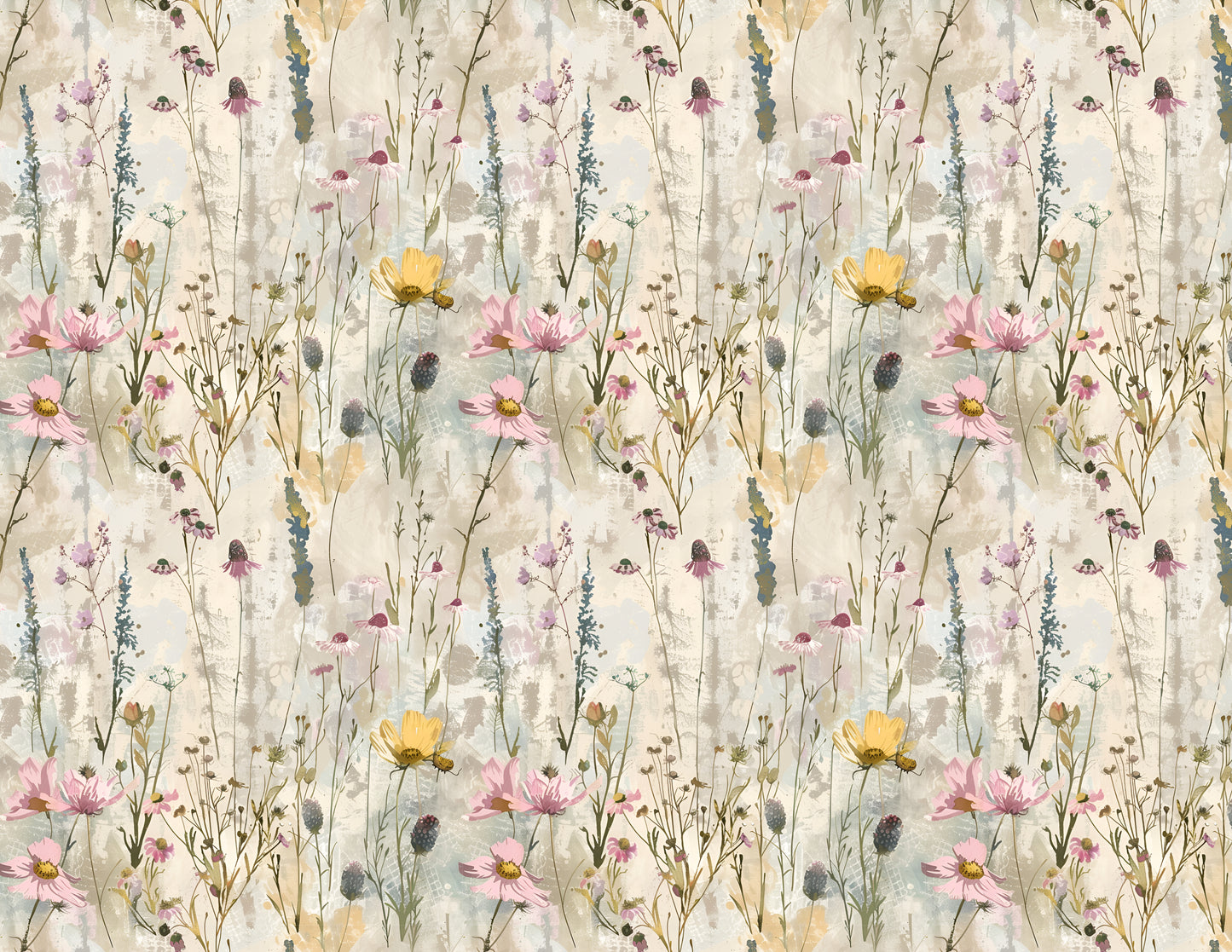 Spring Wildflower Digital Scrapbooking Paper