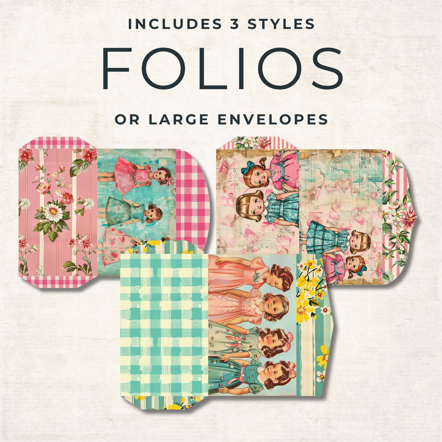 1950s Retro Ephemera – Vintage Sewing Pattern Ephemera & Printable Fashion Collage Sheets