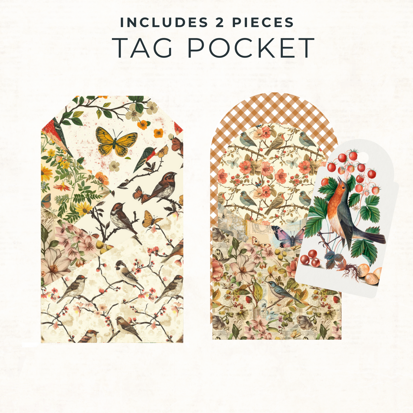 Shabby Chic Ephemera Pack – Printable Birds, Butterflies & Floral Cut-Outs for Junk Journals