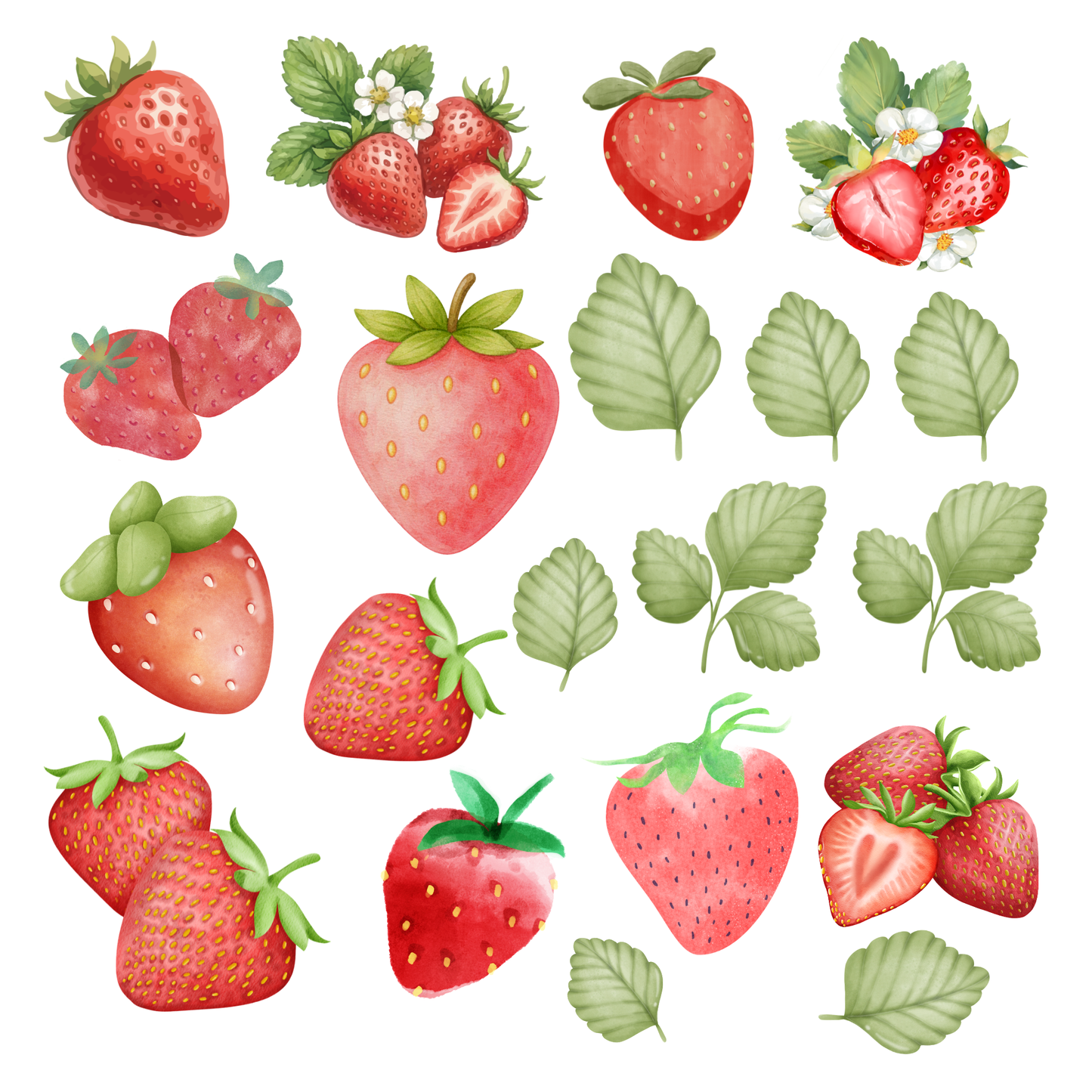 Strawberry Fields Collage Book – 100+ Vintage Strawberry Elements for Journals & Crafts