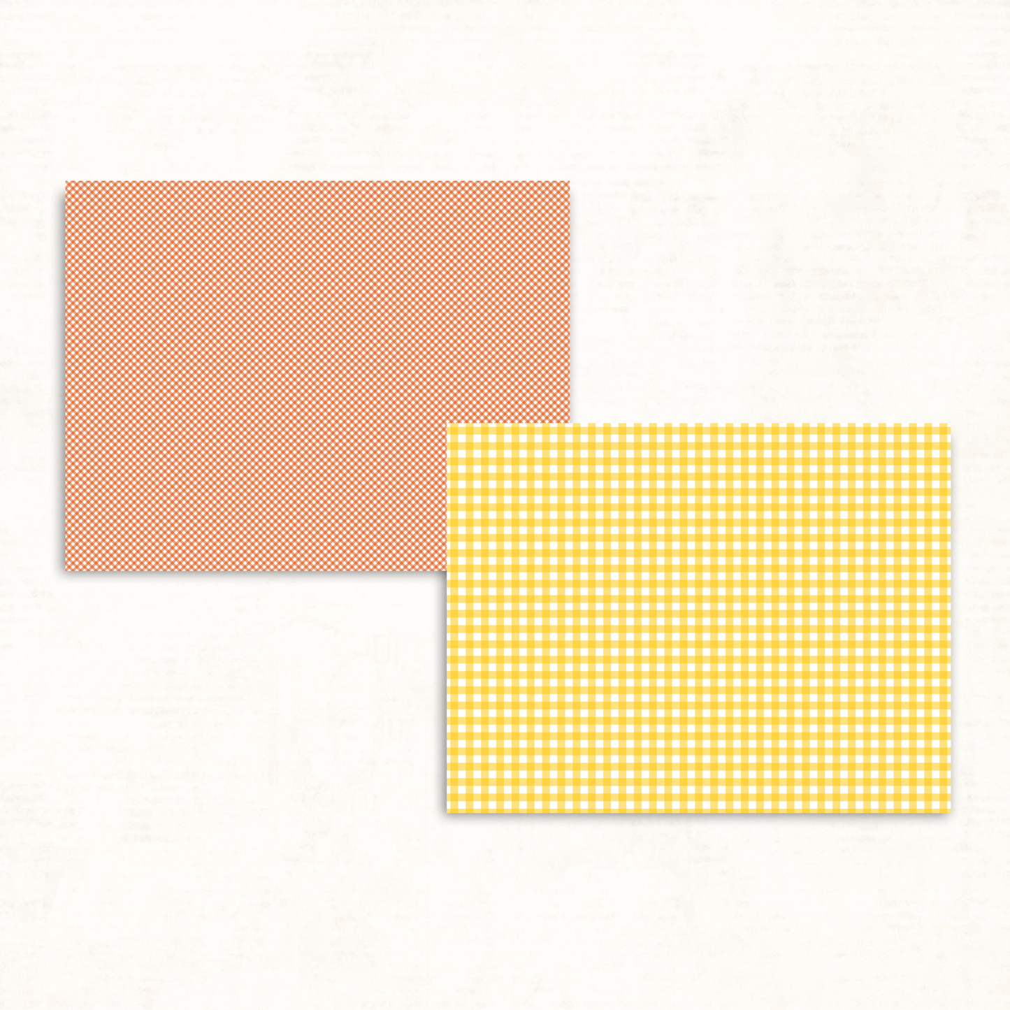 Cozy Fall Gingham Scrapbook Papers – Printable Checkered Patterns in Earthy Autumn Colors