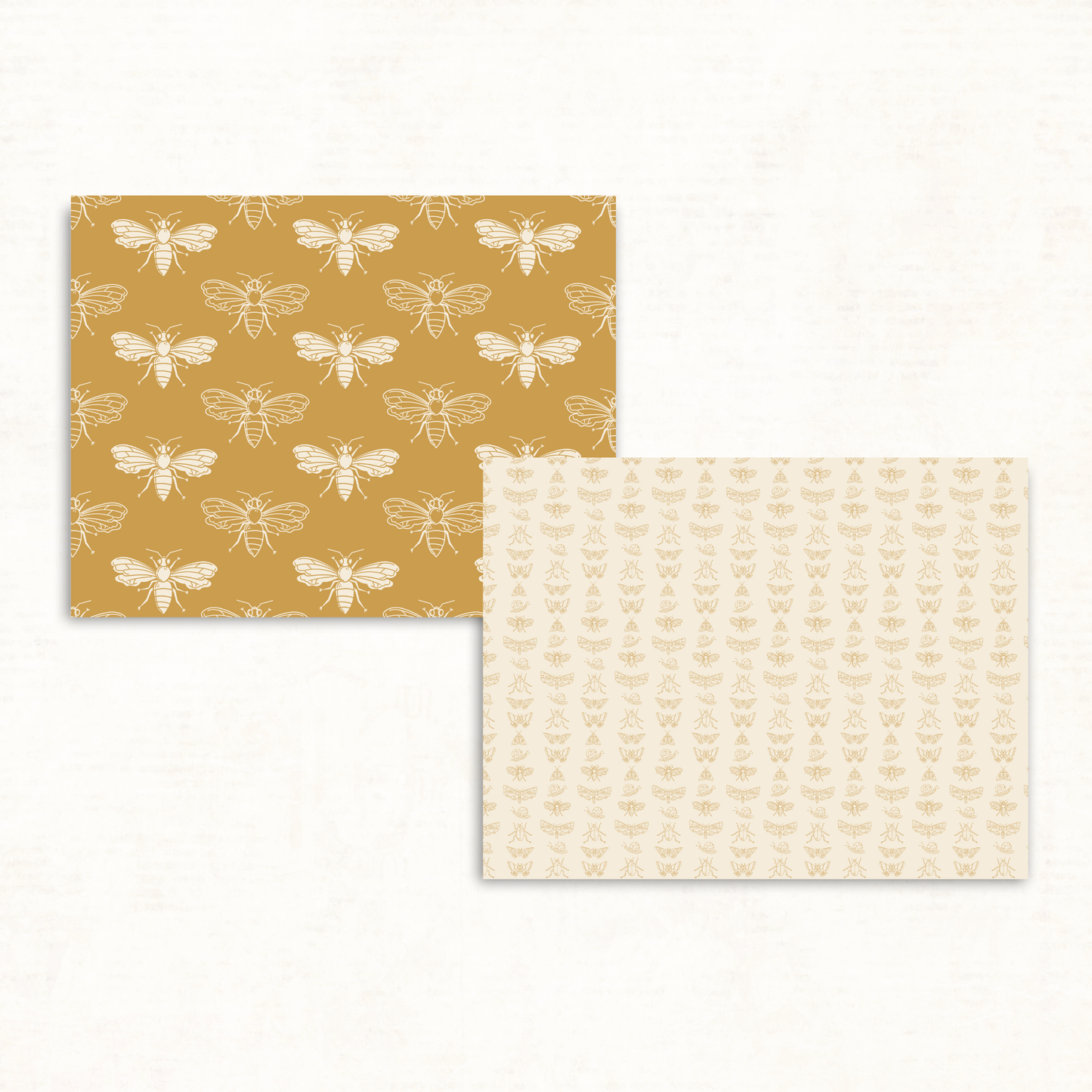 Earthy Boho Scrapbook Papers – Printable Snail, Moth & Moon Backgrounds for Junk Journals