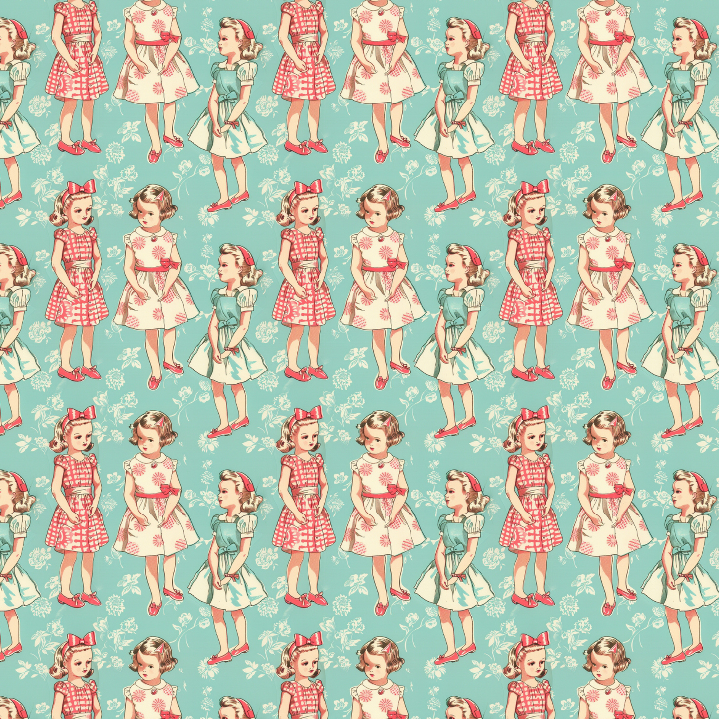 Sewing Pattern Sweethearts Collage Book – Retro 1950s Patterned Papers & Fussy Cuts