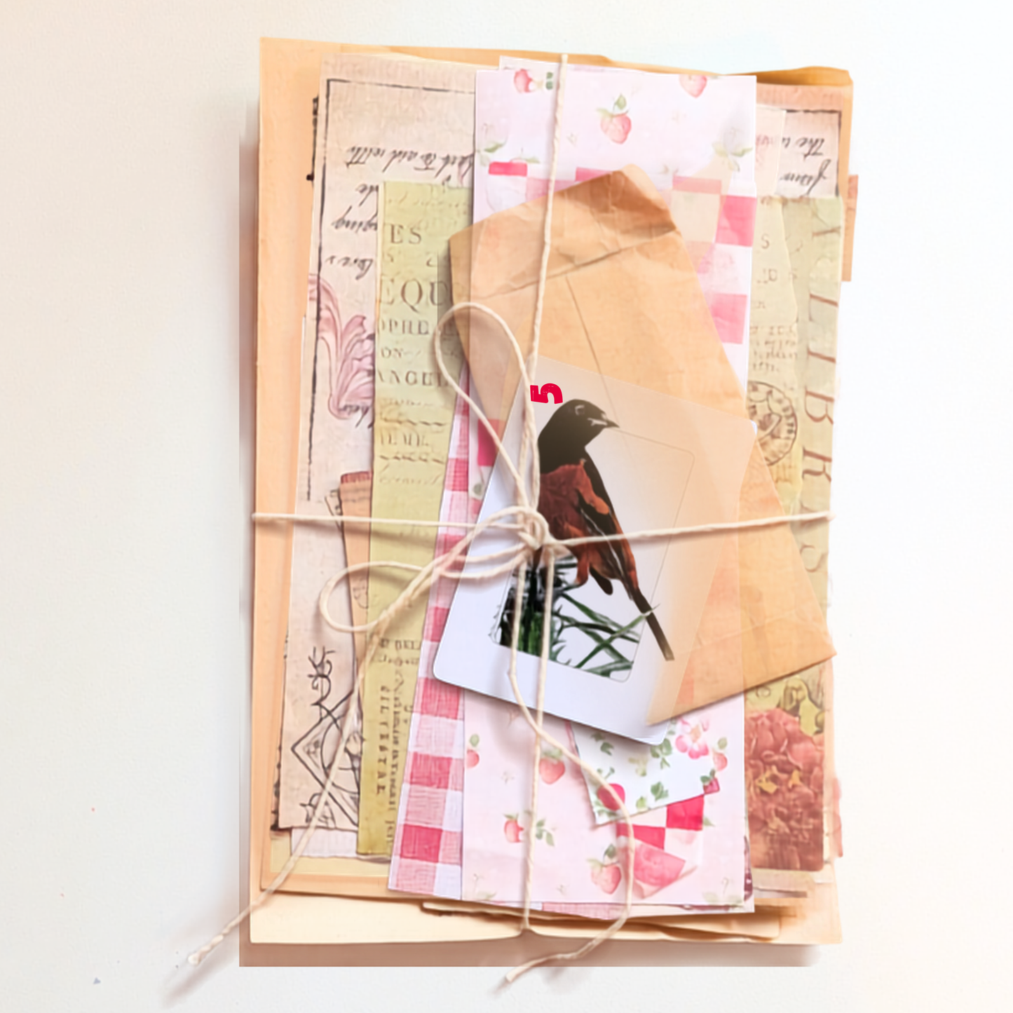 Curated Vintage Ephemera Pack – Neutral Junk Journal & Collage Supplies
