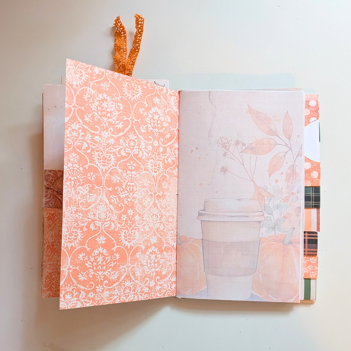 Cozy Fall Coffee Folio Printable – Pumpkin Spice Junk Journal Kit – Autumn Ephemera & Journal Pages
