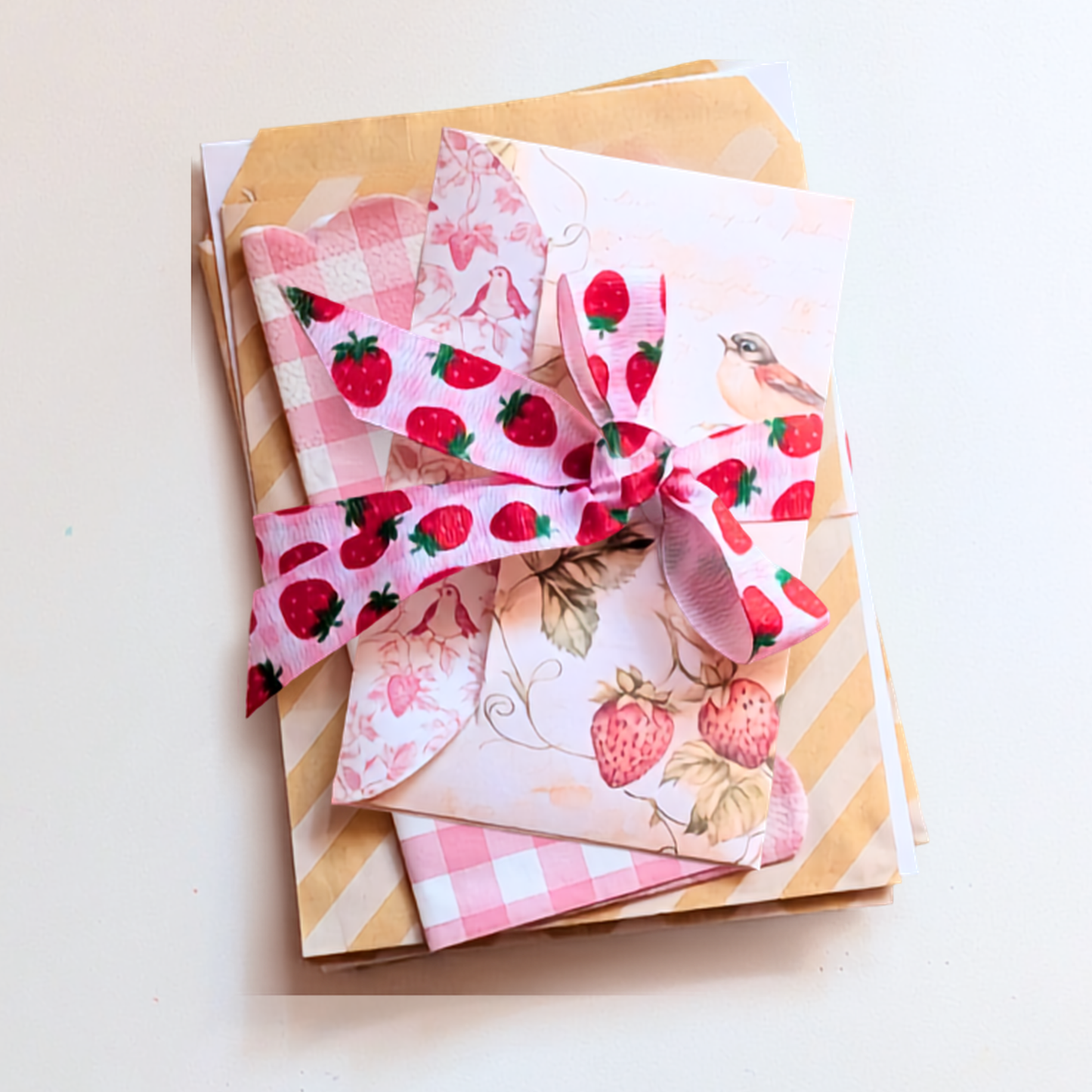 Strawberry Fields Ephemera Pack – Vintage Strawberry Journal & Collage Kit