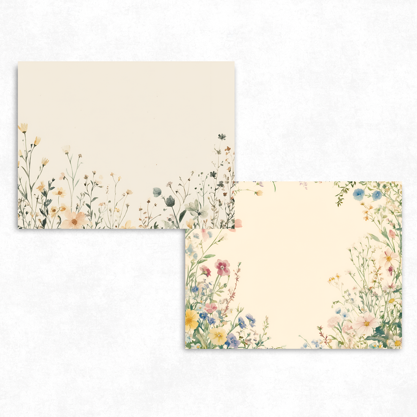 Wildflower Meadow Junk Journal - Printable Pages - Nature Journal Kit - Digital Crafting Supplies