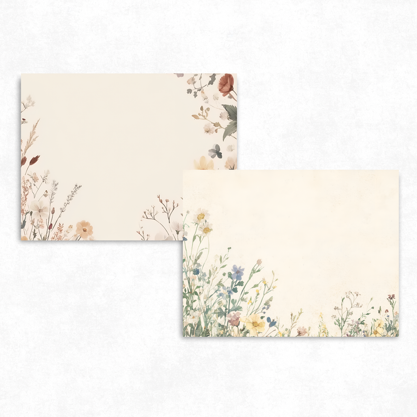 Wildflower Meadow Junk Journal - Printable Pages - Nature Journal Kit - Digital Crafting Supplies