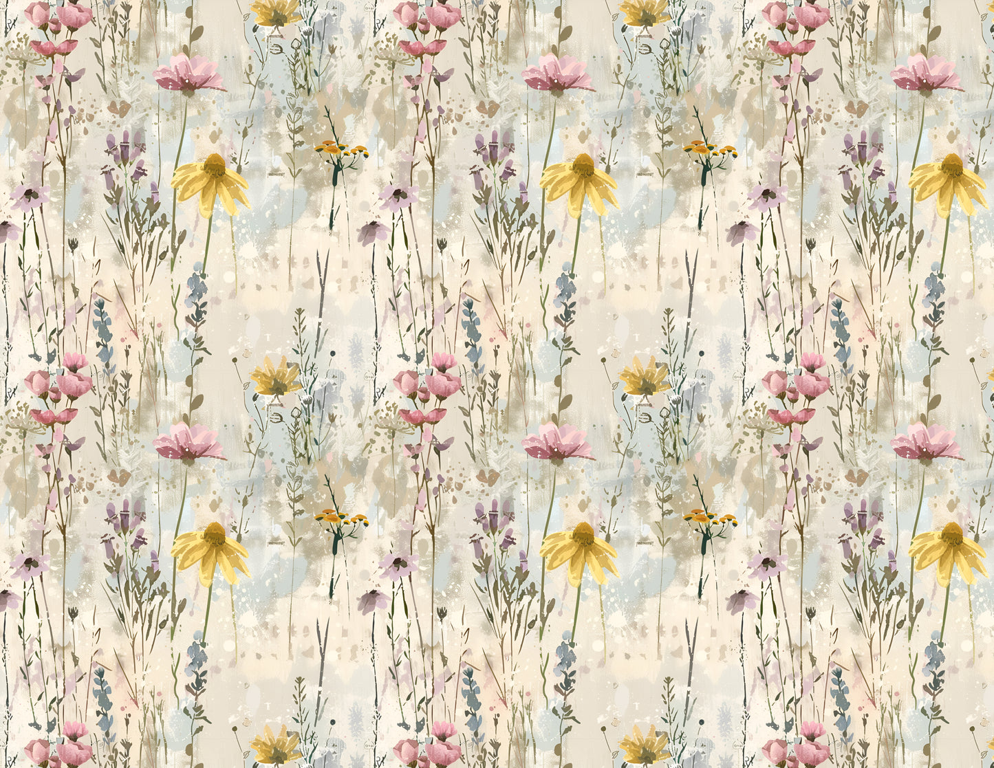 Spring Wildflower Digital Scrapbooking Paper