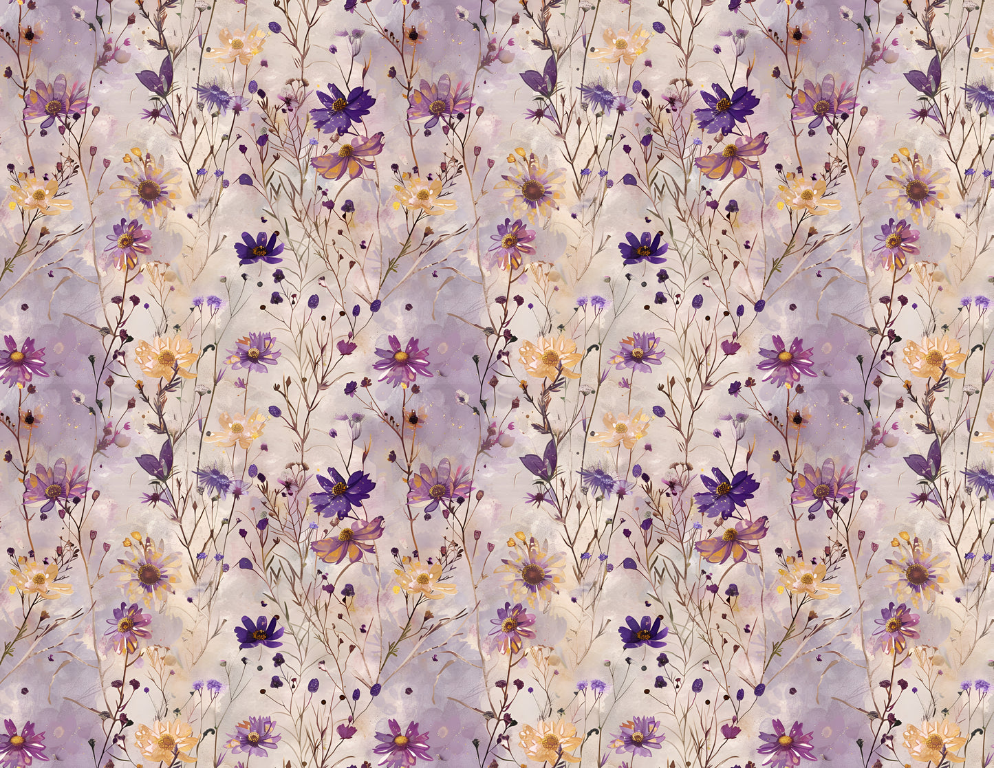 Spring Wildflower Digital Scrapbooking Paper