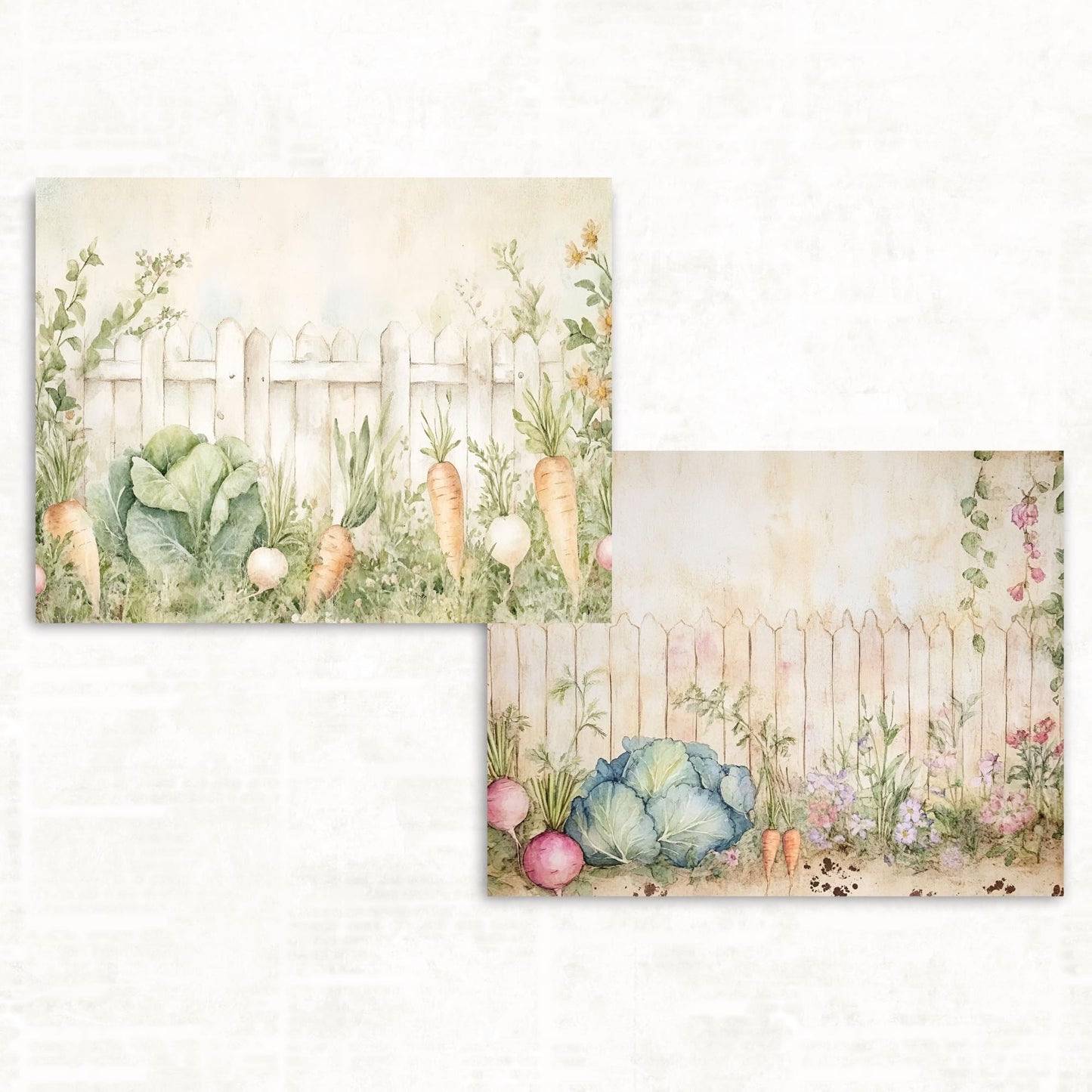 Spring Bunny Junk Journal Kit - Digital Collage - Easter Ephemera - Printable Journal Supplies