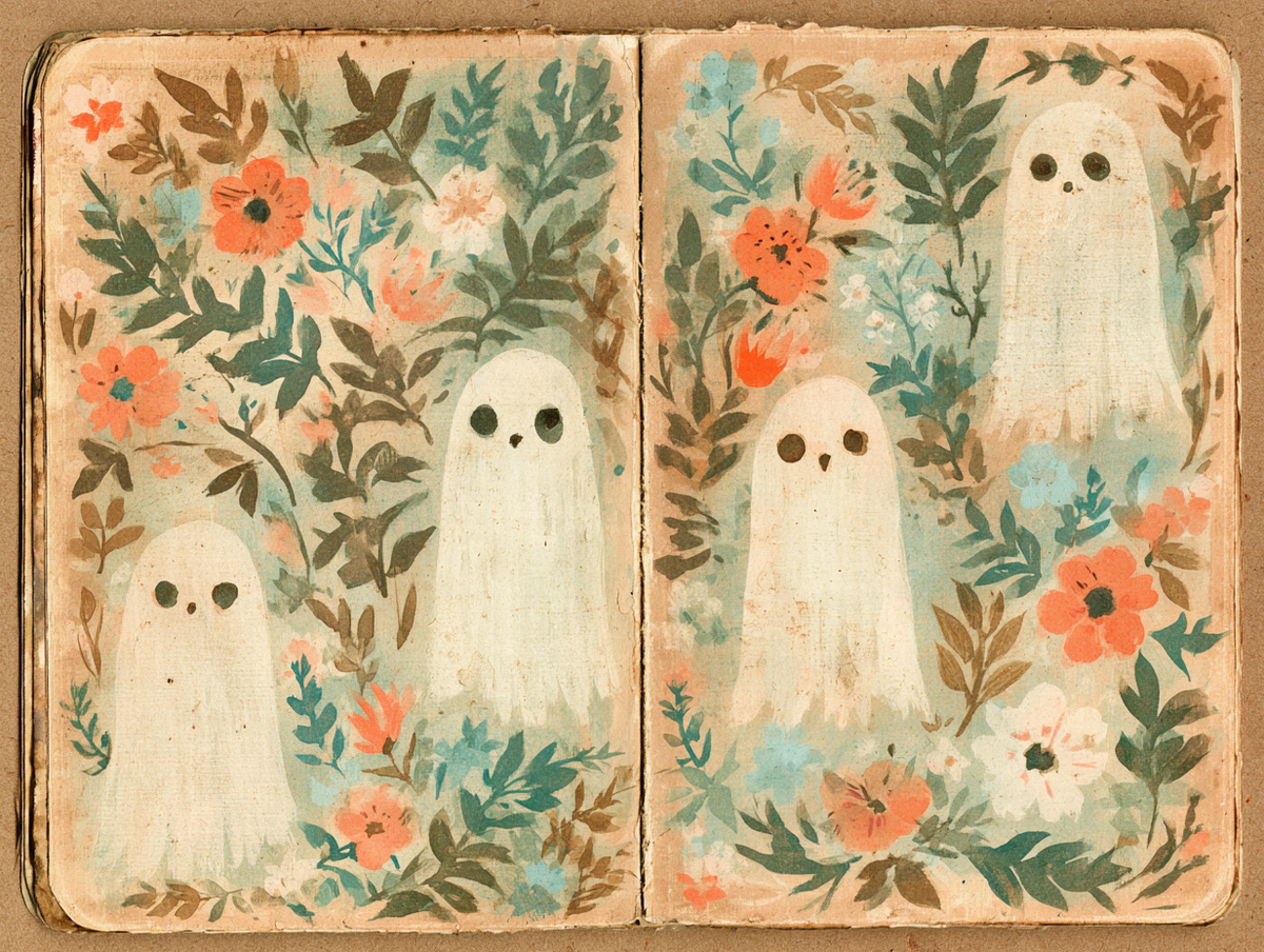 Cute & Spooky Halloween Junk Journal Kit – Retro Halloween Printable Bundle