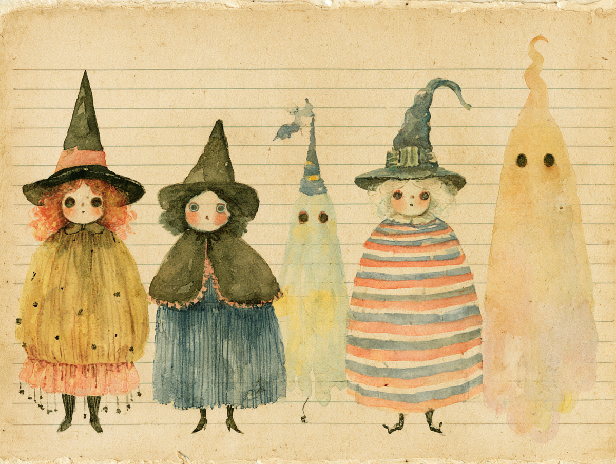 Cute & Spooky Halloween Junk Journal Kit – Retro Halloween Printable Bundle